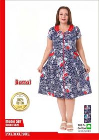 Koszula nocna damska (7XL-9XL/3szt)