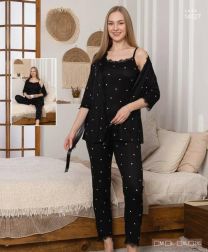 Piżama damska (M-2XL/4kpt)