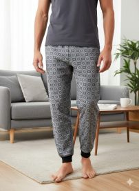 Męski spodnie piżamowe (M-2XL/4szt)