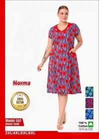 Koszula nocna damska (3XL-6XL/4szt)