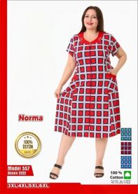 Koszula nocna damska (3XL-6XL/4szt)