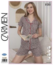 Piżama damska (M-2XL/4kpt)