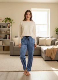 Spodnie pizamowe welur (3XL-5XL/5szt)