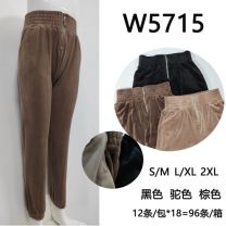 Spodnie welurowy (S-2XL/12szt)