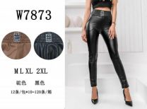 Spodnie ekoskóra damskie (M-2XL/12szt)