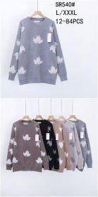 Swetry damskie (L-3XL/12szt)