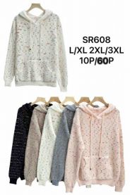 Swetry damskie (L-3XL/10szt)