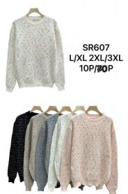 Swetry damskie (L-3XL/10szt)