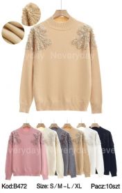 Swetry damskie (S-XL/10szt)