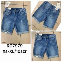Spodenki jeans damskie (XS-XL/10szt)