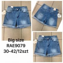 Szorty jeans damskie (30-42/12szt)