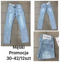 Spodnie jeans męskie (30-42/12szt)
