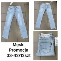 Spodnie jeans męskie (33-42/12szt)
