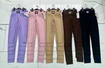 Spodnie legginsy dziewczęca (4-14lat/6szt)