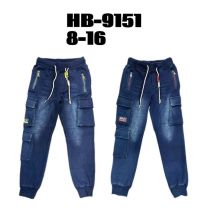 Spodnie Jeans Dziecięce-Ocieplane (8-16LAT/10szt)