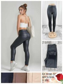 Spodnie ekoskóra damskie (S-2XL/12szt)