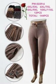 PLUS_Spodnie welurowy (4-11XL/12szt)