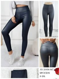 Spodnie ekoskóra damskie (S-2XL/12szt)