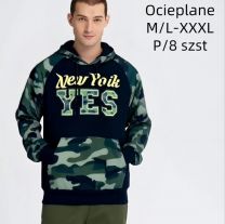 Bluzy z kapturem męskie (M-2XL/8szt)