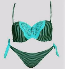 Strój kąpielowy dwuczęściowy damskie (38-44/4kpl)