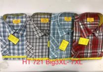Koszula męska krótki rękaw Turecka (3XL-7XL/20zt)