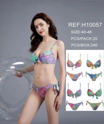 Strój kąpielowy dwuczęściowy damskie (40-48/10kpt)