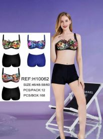 Strój kąpielowy dwuczęściowy damskie (46-60/12kpt)