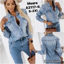 Koszula jeansowa damska (S-2XL/12szt)