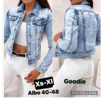 Kurtka jeansowa damska (XS-XL/10szt)