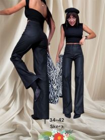 Spodnie ekoskóra damskie (34-42/10szt)
