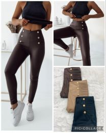 Spodnie ekoskóra damskie (S-XL/12szt)