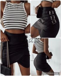 Spódnica ekoskóra damskie (XS-XL/10szt)