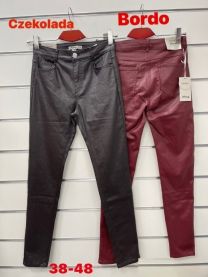 Spodnie ekoskóra damskie (38-48/10szt)