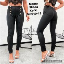 Spodnie ekoskóra damskie (XS-XL/10szt)