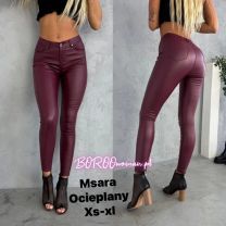 Spodnie ekoskóra damskie (XS-XL/10szt)