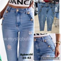 Rybaczki Jeansy damskie (34-42/12szt)