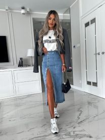 Spódnica jeansy damskie (34-42/10szt)