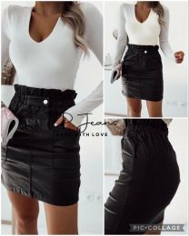 OCIEPLANE_Spódnica ekoskóra damskie (34-42/10szt)