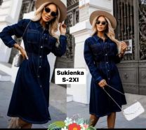 Sukienki jeans damskie (S-2XL/10szt)