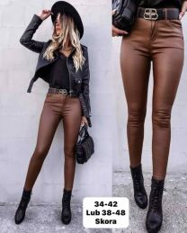 Spodnie ekoskóra damskie (34-42/10szt)