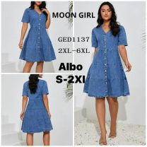 Sukienki jeans damskie (2-6XL/10szt)