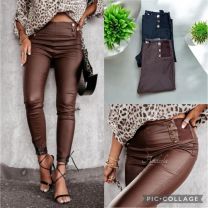 Spodnie ekoskóra damskie (XS-XL/10szt)