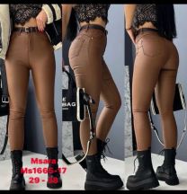 Spodnie ekoskóra damskie (29-38/10szt)