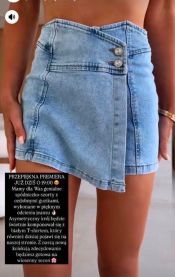Spódnica z Szorty Jeans damskie (XS-XL/12szt)