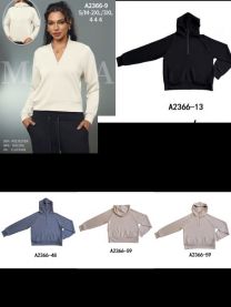 Bluzy z kapturem damskie (S-3XL/12szt)