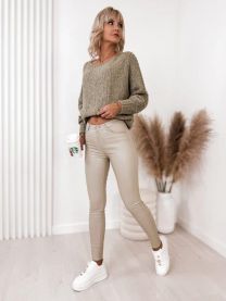 Spodnie ekoskóra damskie (34-42/10szt)