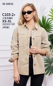 Koszula jeansowa damska (XS-XL/10szt)