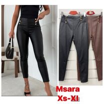 Spodnie ekoskóra damskie (XS-XL/10szt)