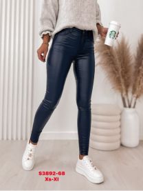 Spodnie ekoskóra damskie (XS-XL/12szt)