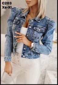 Kurtka jeansowa damska (XS-XL/10szt)